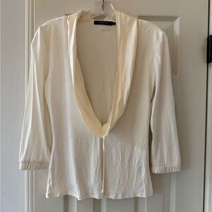 Arden B Cream Cowl Neck Blouse